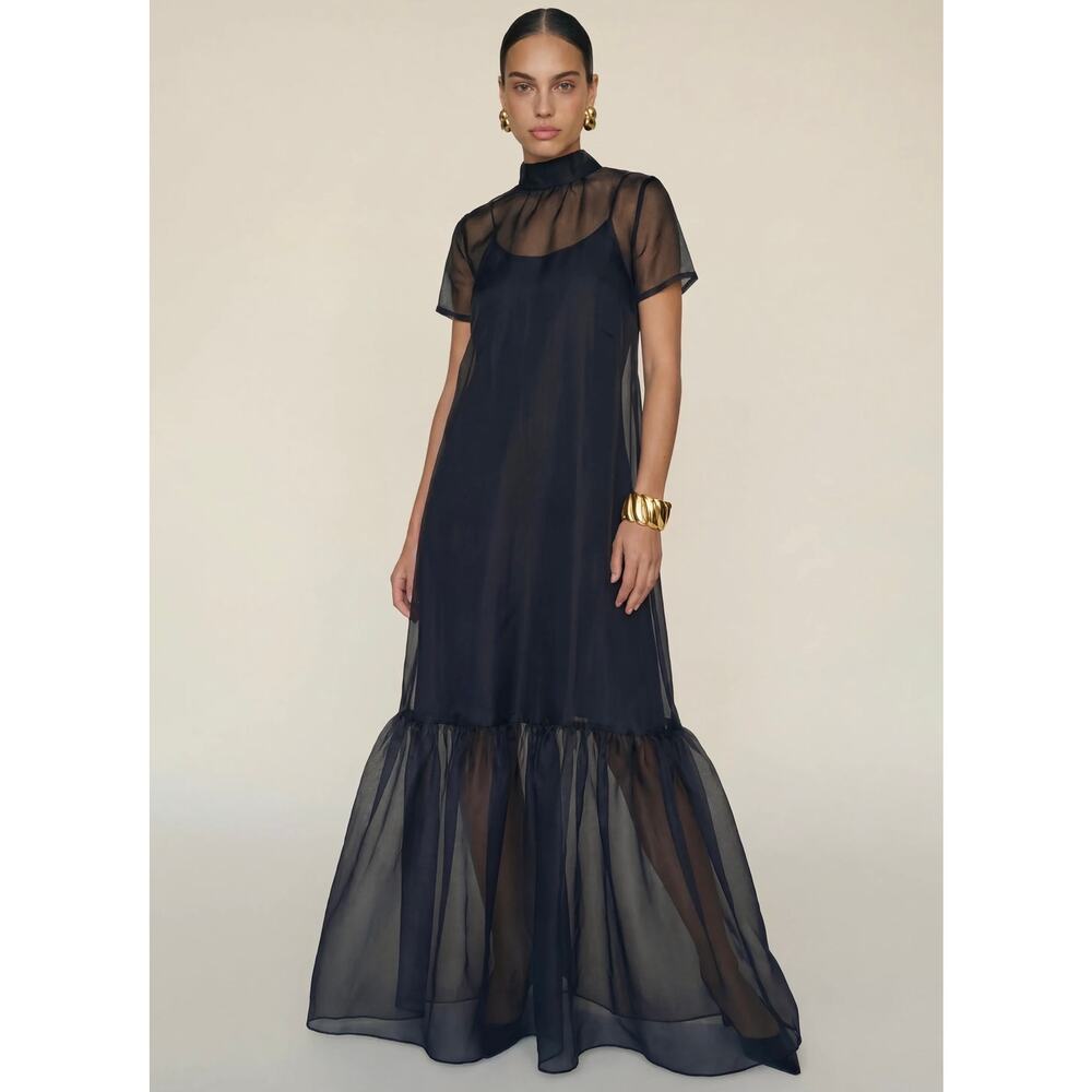 New NWT Caara Melody dress black dress sz L $245 - Picture 2 of 5